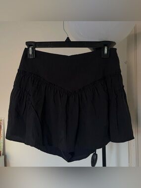 Zara Black high waisted mini skirt/skort
